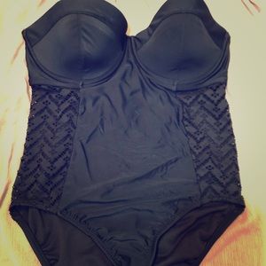 Flattering Black One piece swimsuit